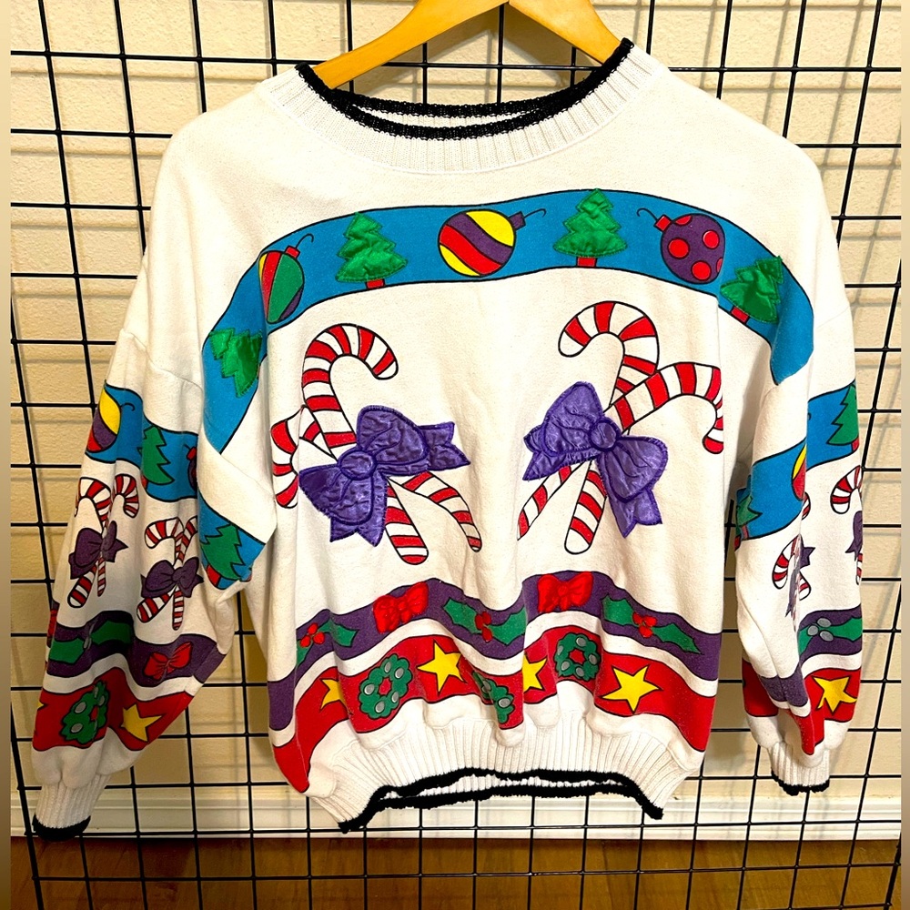 Christmas sweater interim brand small vintage